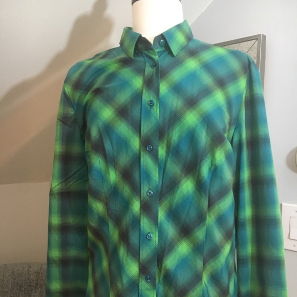 New York & Company Tops - NY & Comp. Green Button Down Shirt